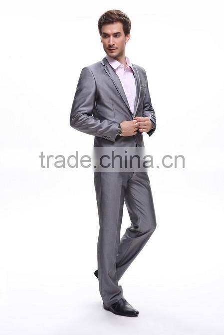 silver latest design coat pant men suit