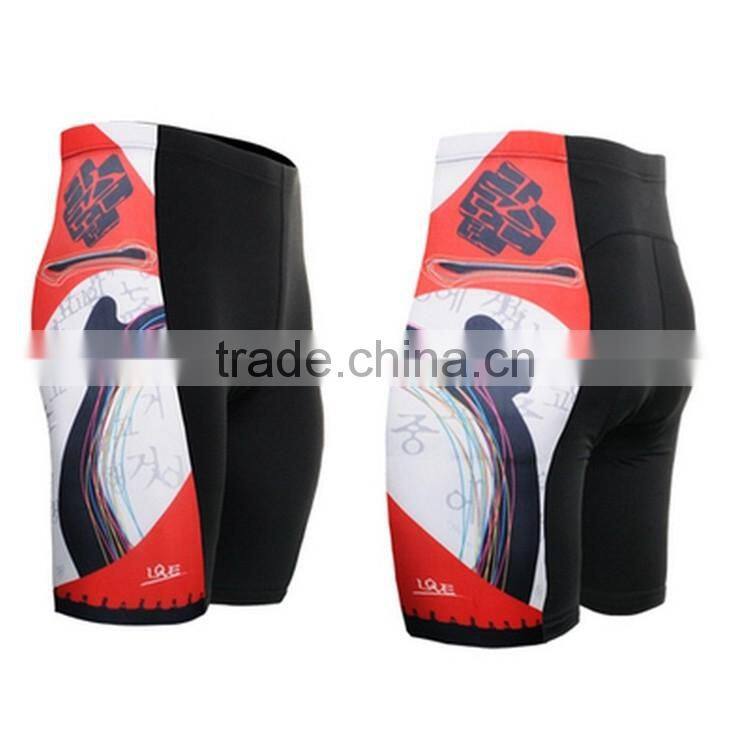 2015 summer wholesale sportswear cheap sublimation compression mens running shorts