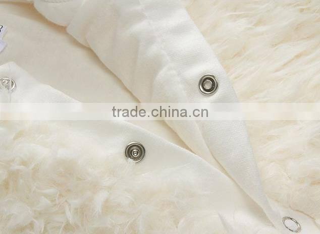 2016 autumn and winter baby romper cotton sheep wool climb leotards baby jumpsuit