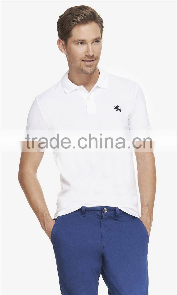 2015 collar design mens sports slim fit pique men's polo sports shirt wholesale