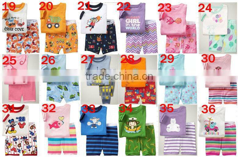girls fashion blue beauty fish princess pajamas suits kids summer cotton nightgown