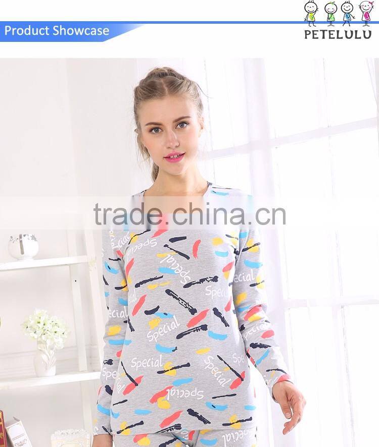 Winter Ventilate Body Sculpting Clothing Women And Girls Custom Printed Pajamas