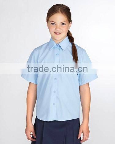 2017 100% cotton School Uniform Polo Shirts Design with picture