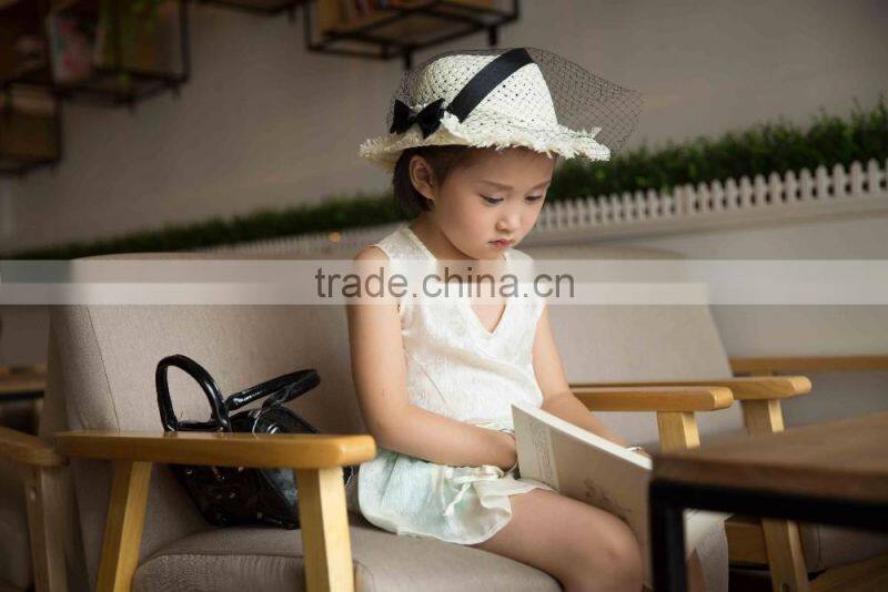 COOL KID ZONE lovely white chiffon children suit girl child garment