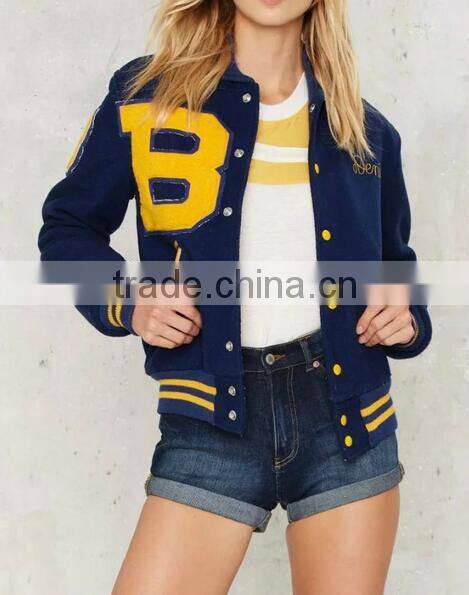 Runwaylover EY0996C Hot Sale 2016 Women Fashion Patch Baseball Jackets