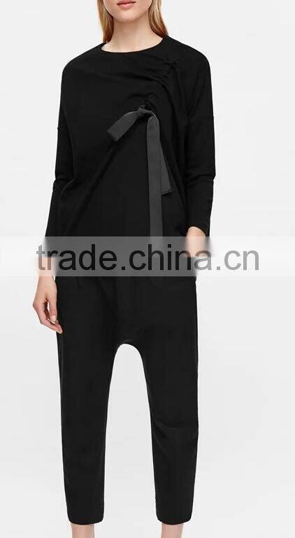 Runwaylover EY2380B Europe Style 2017 Ladies Fashion Pure Color Blouse