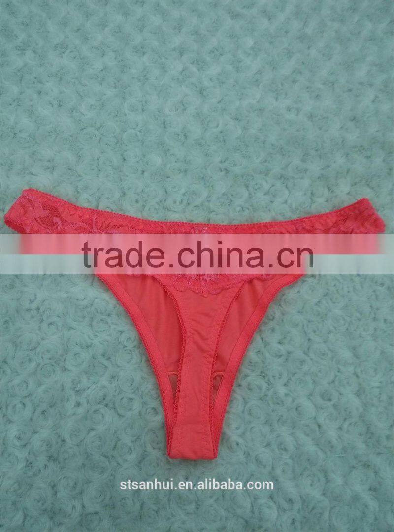 Newest style sexy lady underwear wholesale thong panties