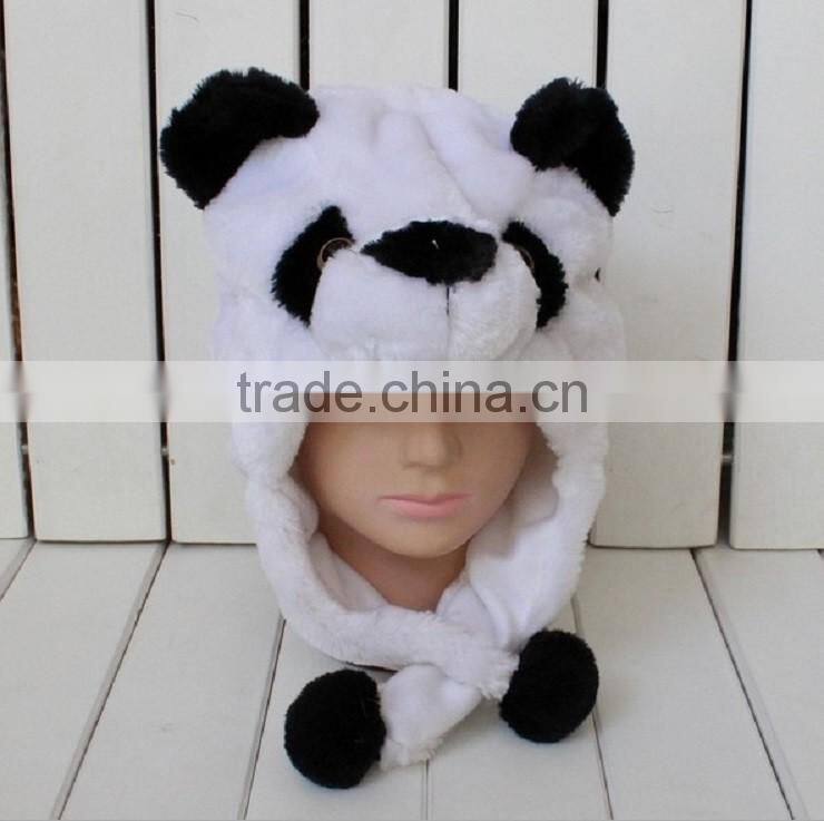 newest style customized soft plush animal hat for winter