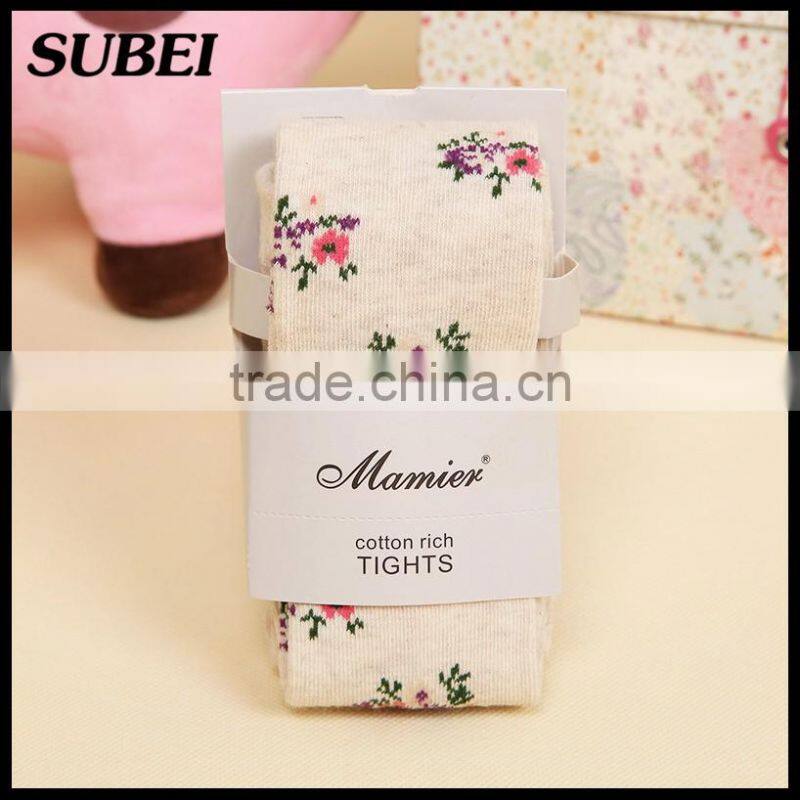 Hot selling cotton baby pantyhose/baby tights/baby cotton socks