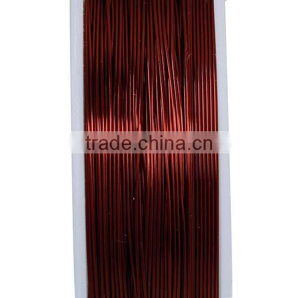 Beading Wire Thread Cord Round Antique Copper 0.4mm Dia. , 2 Rolls