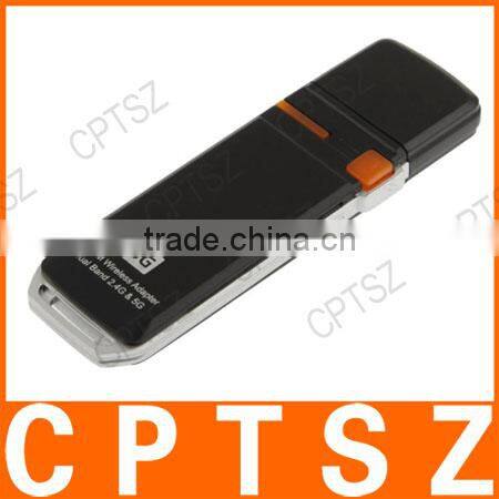 Dual Band 2.4G&5G Wireless-N USB WiFi Adapter - Black