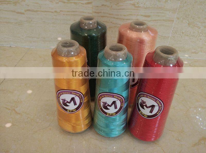 Designer customized rayon threads for machine embroidery