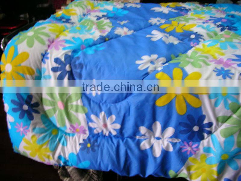 100 polyester wash quilted microfiber fleece comforter China manufacturer