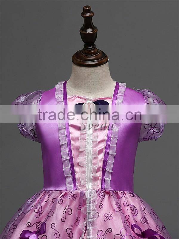 Wholesale Children's clothing Grimm's Fairy Tales Rapunzel Princess Dress Party Girls dress Fashion dress