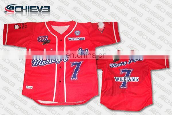 Custom sublimation baseball/softball uniforms blank baseball jersey