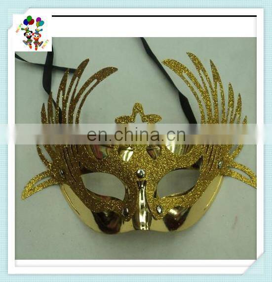 Fancy Dress Venetian Golden Glitter Masquerade Party Masks HPC-0439