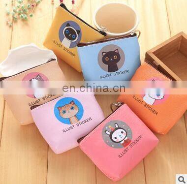 Kawaii CUTE Little Cats PU Coin Purse Wallet Pouch Case BAG Lady's Pocket Change Bags Pouch