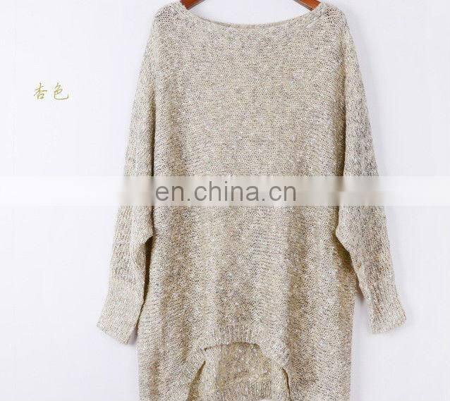 2013 Hot Sale Women Autumn Fashion O Neck Solid Knitwear Pullover Sweater cheap wholesale