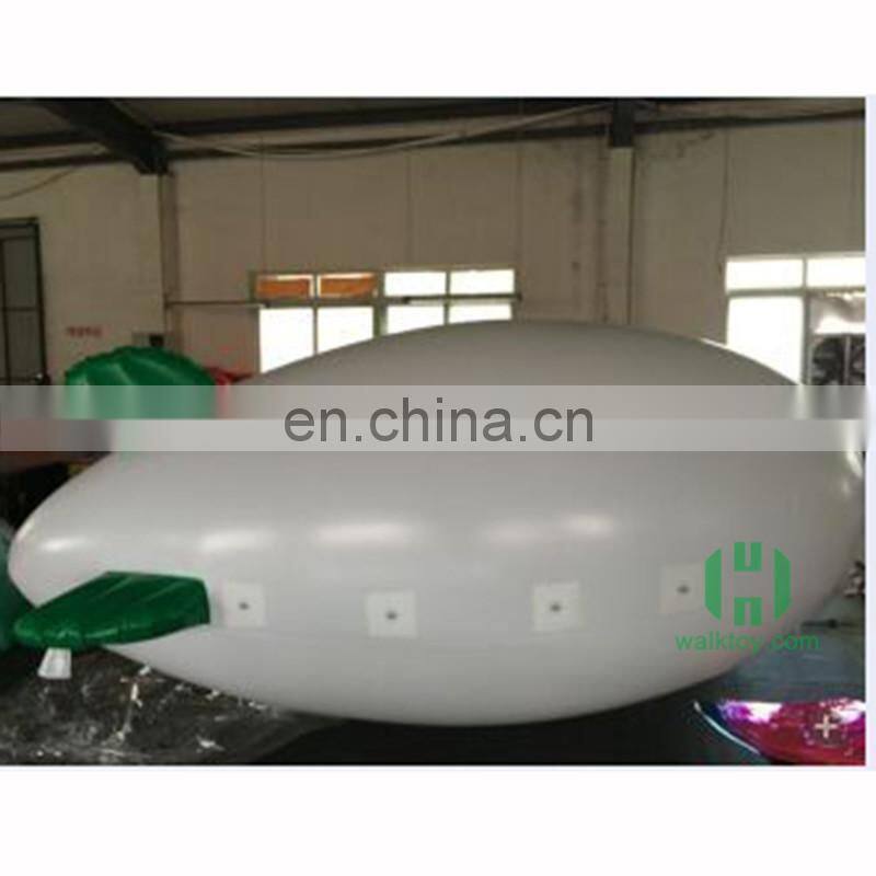White Airship Shaped Cheap Inflatable Helium Balloon Advertising Airplane Balloon