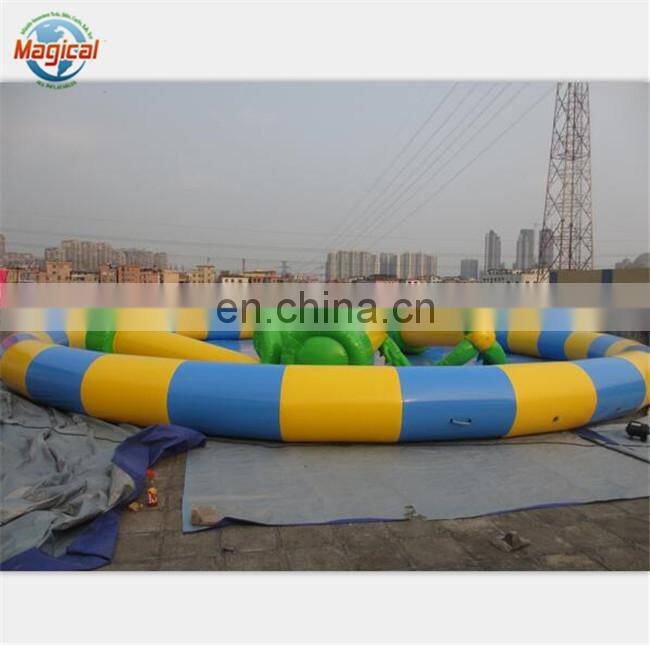 0.9mm PVC tarpaulin durable inflatable water pool for water ball