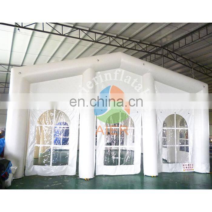Most pupular high quality pvc tarpaulin inflatable yurt tent white pop up tent outdoor inflatable tent for sale