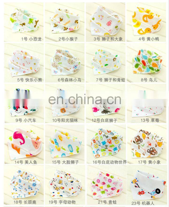 Fashion Wholesale China supplier baby bibs bandana with logo