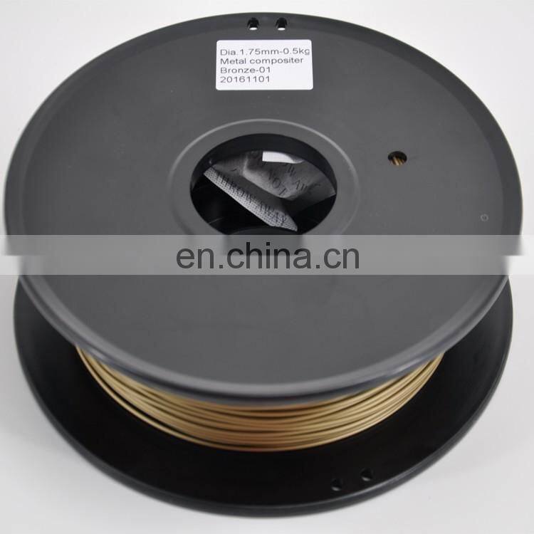 polymer filament plastic material bronze 3d filament Metal composite filament for 3D Printer