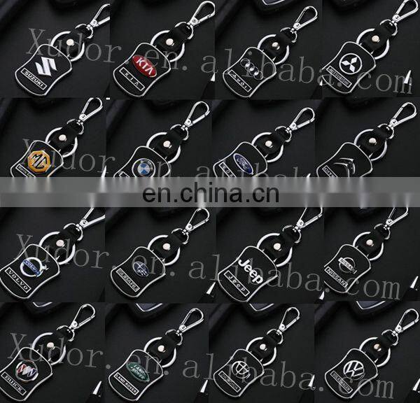 fashion 3d custom dog shaped leather shaped keychain