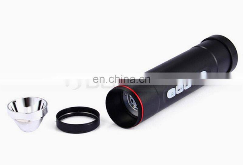 Multi Function Bike Flashlight Speaker Sports Music Torch TF Card MP3 Player