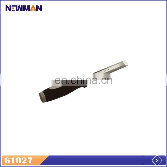 Authentic Manufacturer Flat Head Double Color Round Handle Masonry Chisel
