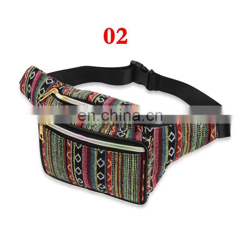 Bohemia Woman Waist pockets Girls Purses Travel Candies Bags 5Colors