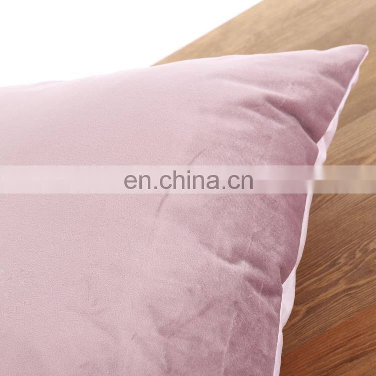 Velvet decorative pink dog print throw pillow indoor cushion for home decor