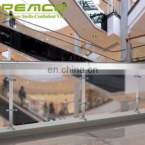 China Wholesale Flooring Frameless Railing Stainless Steel Glass Balustrade