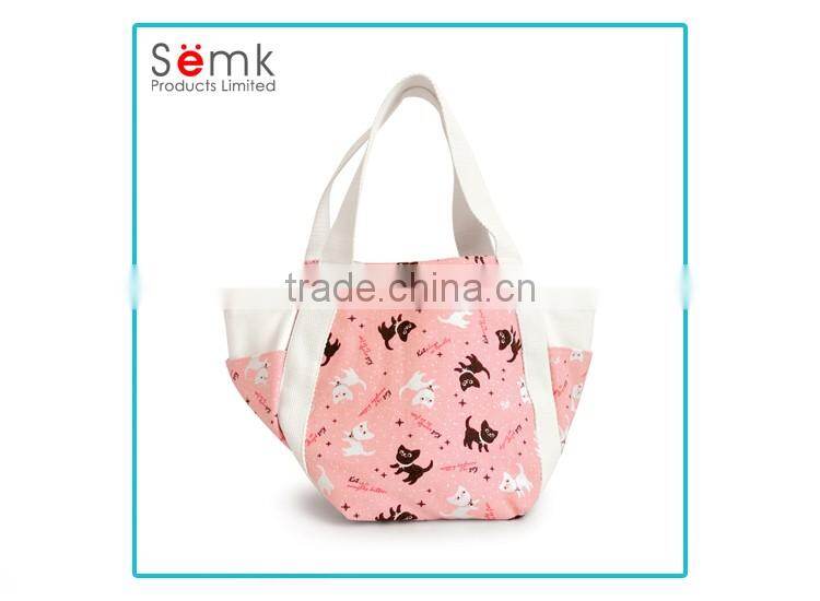 Standard size tote bag plain canvas rectangular tote bag for ladies