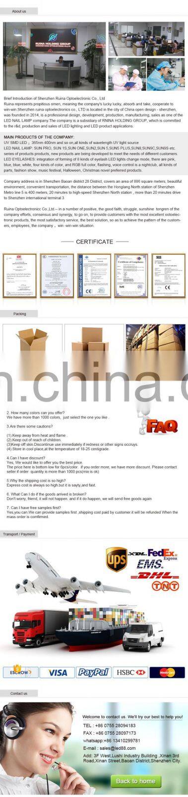 Factory Wholesale New Mini Rainbow 12 w UV Led Nail Lamp