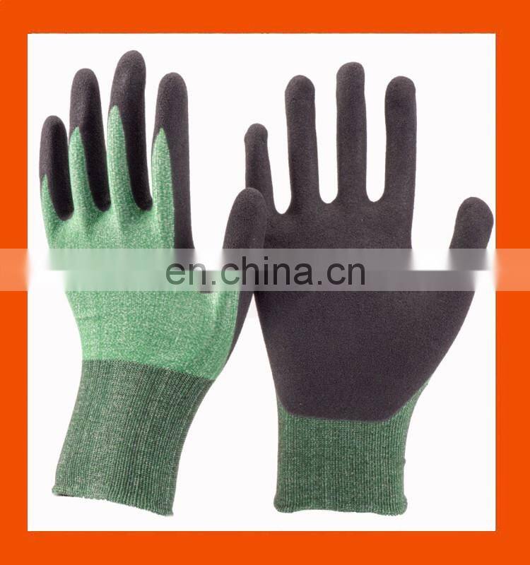 18G Lightweight U2 Knitting Cut Resistant Gloves With Double Nitrile Coating