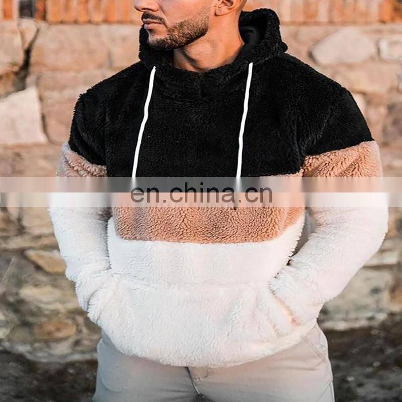 2021 Christmas Spring Amazon Men's European and American Three-color Print Hooded Custom Fashion Casual Sweater Men