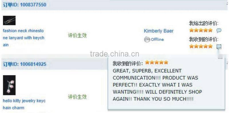 Mother Day Charm Handmade Lanyard Fashion Jewelry Keychain