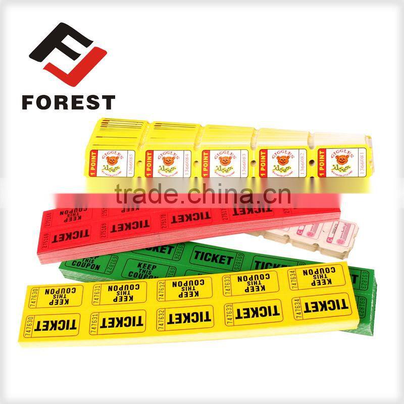 Supply raffle tickets, lottery ticket printing