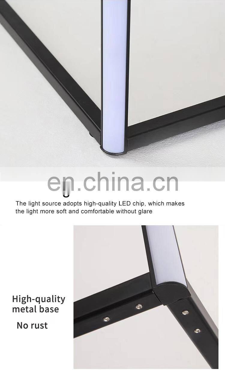 Remote Controlled Dropshipping Nordic Modern Decorative 140cm LED Light RGB Tripod Corner Floor Lamp For Living Room