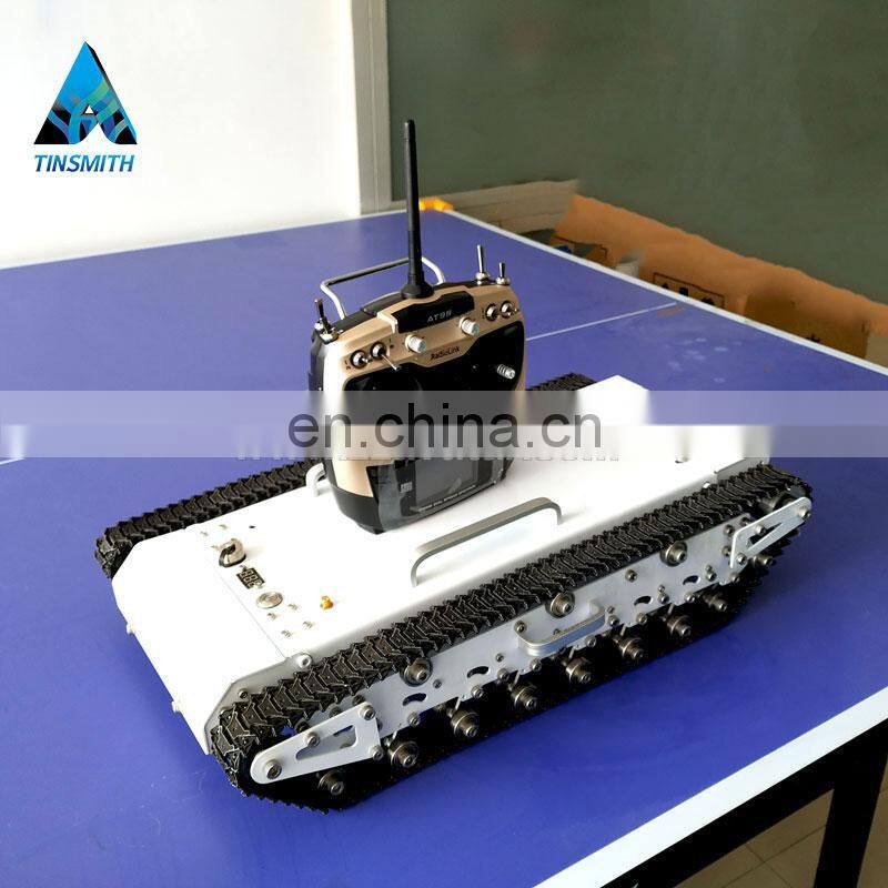 120w*2 Rated Power Metal Track Robot Chassis For Education