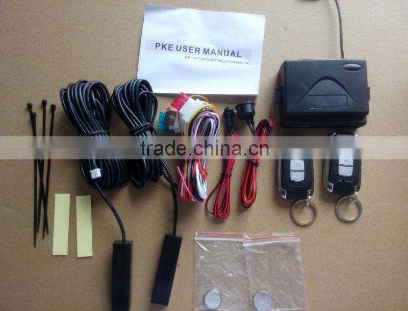 PKE Keyless entry system Easy Install One Way Talking Car Alarm System Remote Control Car Alarm