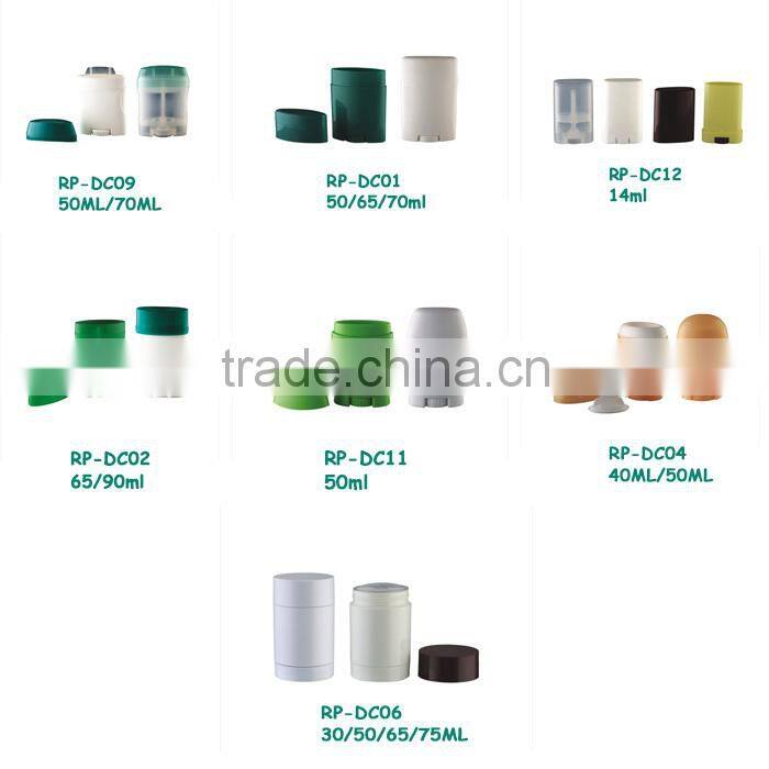 75ML Plastic Deodorant Stick packaging Container Men,deo stick Plastic twist up