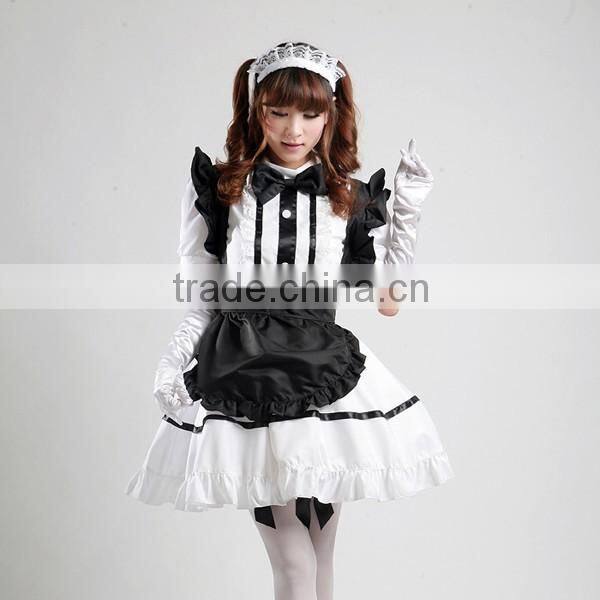 High Quality Uniform Clothes Sexy Dress Japanese Lolita Maid Dress Waitress Costumes Anime Cosplay Halloween Costume Fancy Dress