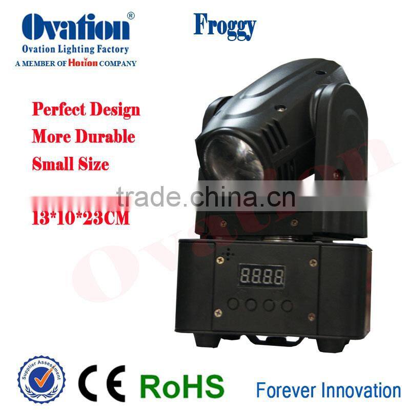 Mini RGBW 4IN1 Leds moving head light 40W narrow beam angle DMX/Auto/Sound activate applied in Disco,Wine bar,KTV