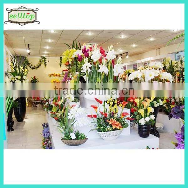 34cm mini pu real touch artificial orange tulips