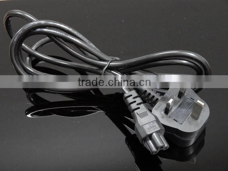 Good After-sales service British UK Mains Male Plug to IEC C5 Female Socket/3 Prong Mickey Mouse Power Cable 13A (amp) 2m