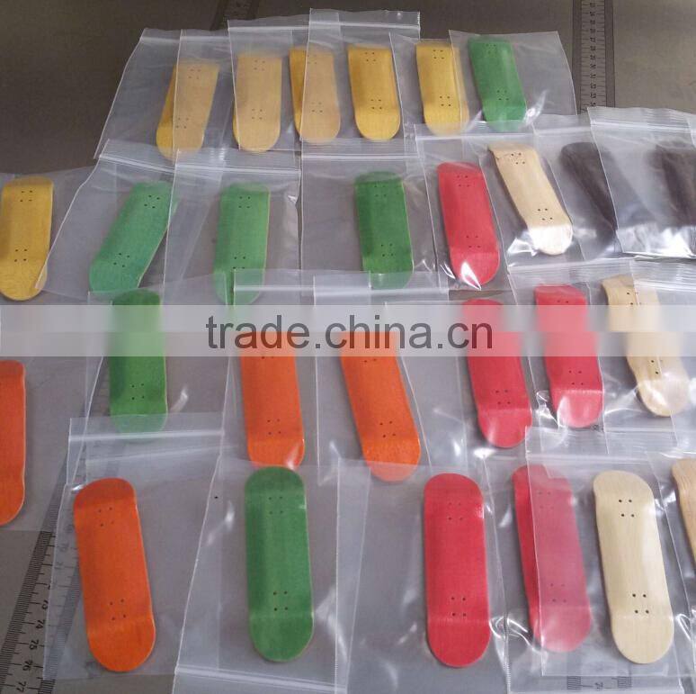 Wholesale 9colors Canadian maple wood deck100x30/100*32mm wooden fingerboard deck custom skateboard deck blank skateboard decks