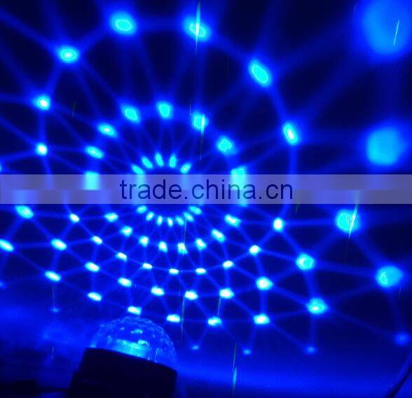 Mini and Delicate Design LED Stage Light Party LED Mini Crystal Ball Sound Control for Disco,all kinds of Parties