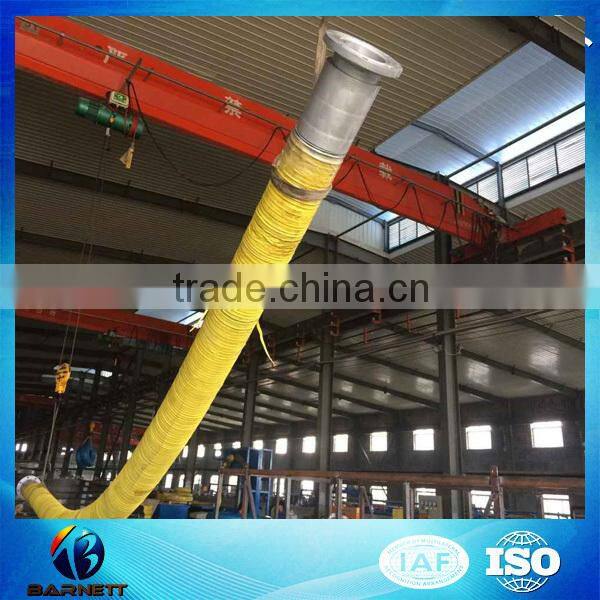 ss cover protected 250mm Rubber Oil Resistant Flexible Dock Return Hose